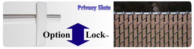 Option Lock Privacy Slats
